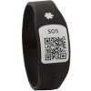 Silincode Qr Identification Wristband (Black T- M)